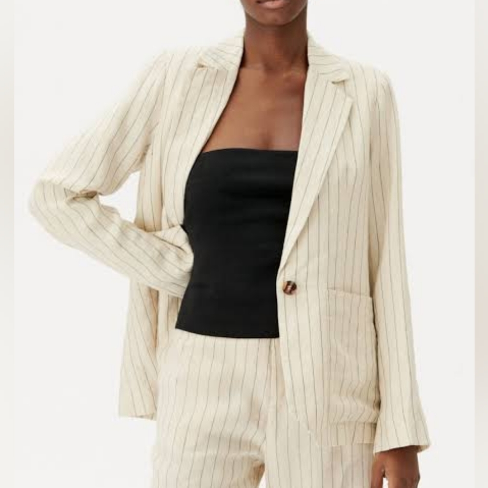 Vintage Single Breasted Striped Blazer - Picture 17 of 17